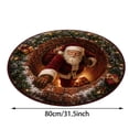 thumbnail image 3 of 3D Christmas Rugs, Festive Round Floor Carpet with 3D Tunnel, 3 of 5