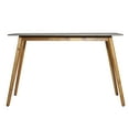thumbnail image 5 of DecMode 37" x 69" Grey Wood Modern Outdoor Dining Table, 5 of 7
