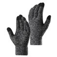 thumbnail image 2 of Guantes de punto de invierno elástico de completos Negro1 shamjiam Guantes de dedo completo, 2 of 7