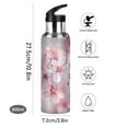 thumbnail image 5 of ALAZA Beautiful Cherry Flower Blooming Water Bottle Insulated Flask Stainless Steel Straw Lid 20 oz, 5 of 6
