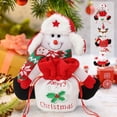 thumbnail image 1 of Xihbxyly Bolsa de Regalo Navideña, Decoración de Papá Noel, Bolsa de Almacenamiento de Muñeco de Nieve, Portátil para Regalos de Fiesta, para Colgar En La Pared o En El Árbol, Perfecta para Celebraci, 1 of 6