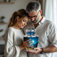 thumbnail image 4 of MUKTIVE Cross Urns for Human Ashes Adult Female - Moon Large Urn for Ashes for Women - 10 Inch Blue Cremation Urns for Father - Mom Urn for Funeral, 4 of 7