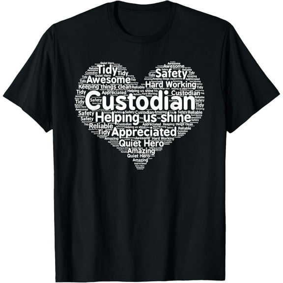 Custodian Appreciation Day T Shirt - for School or Workplace T-ShirtMen's and women's short-sleeved pure cotton shirts