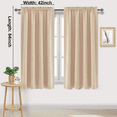 thumbnail image 2 of Blackout Curtains for Bedroom 84 Inch Length 2 Panels Set, Thermal Insulated Privacy Energy Saving Rod Pocket Window Curtain Room Darkening Drapes, W42 x L84 Inch, 2 of 7