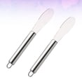thumbnail image 4 of 2 piezas de crema de acero inoxidable espátula mantequilla spatula spatula pastel de piñera gadget de cocina para pastel de pastel (plata), 4 of 5