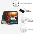 thumbnail image 3 of Balery Textured Bald Eagle Calzoncillos bóxer para hombre, ropa interior de algodón suave y transpirable con cinturilla de nailon-Medium, 3 of 5
