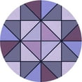 thumbnail image 1 of Ahgly Company Machine Washable Indoor Round Transitional Bright Lilac Purple Area Rugs, 8' Round, 1 of 7