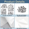 thumbnail image 3 of 1Set Non-Woven Water Soluble Embroidery Patterns Wash Away Embroidery Stabilizer Stick and Stitch Embroidery Paper Flower 297x210mmm 4pcs/set, 3 of 6