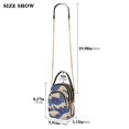 thumbnail image 2 of FORMRS Crossbody Bag for Women Quilted Travel Shoulder Cell Phone Purse with Chain Strap Handbag, Blue Wave Pattern, 2 of 7