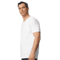 thumbnail image 4 of Gildan V-Neck T-Shirt for Man, Softstyle G64V Ring-Spun Cotton White Tee Pack-9 Size-S, 4 of 5