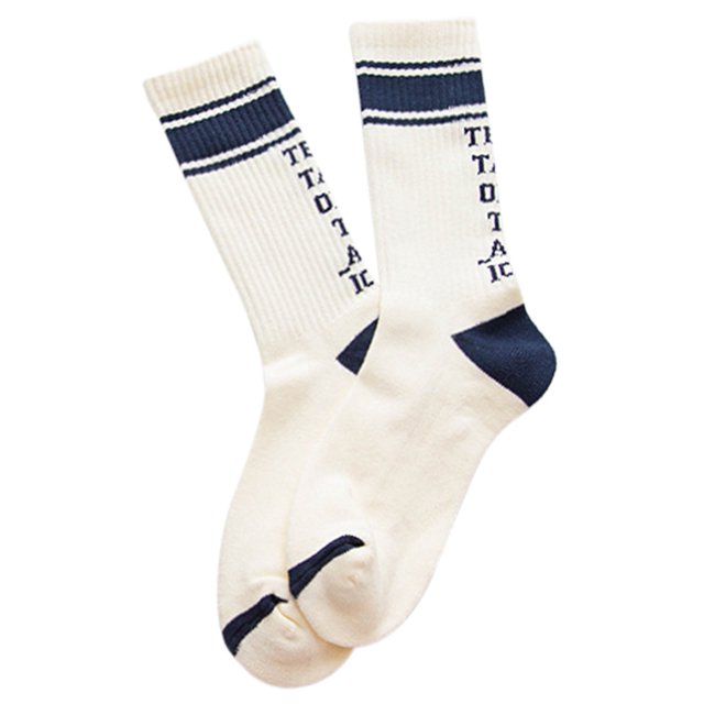 1 Pair Crew Socks Fashionable Stripe Pattern Cotton Socks Unisex Socks