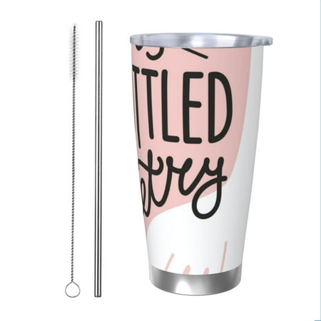 

Matuu Goose Holding Wineglass with Red Wine for 20oz Durable Thermal Cups Keep Drinks Cold and Hot Insulated Car Mug with Lid-Straw Two-piece Set