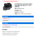 thumbnail image 2 of Front Right Door Lock Actuator Motor - Compatible with 2009, 2011 - 2016 BMW 550i 2012 2013 2014 2015, 2 of 2