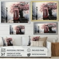 thumbnail image 4 of Designart "Fading Conversations Pink Telephone Booth" Telephone Booth Wall Art Living Room, 4 of 5