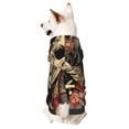 thumbnail image 1 of Fotbe Gothic Eastern Floral Skull Sudadera con Estampado para Perros Pequeños – Suéter con Capucha para Mascotas, Tela Suave de Forro Polar con Bolsillo-Large, 1 of 7