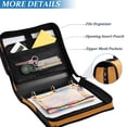 thumbnail image 4 of ALAZA Zipper Binder Bag Funny Pumpkin 3 Ring File Folder Binder Organizer Bag, 4 of 8