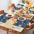 thumbnail image 2 of Pioneer Flower Floral Print Pattern Summer Placemats Table Placemats Set Of 4-Linen Kitchen Washable Placemats Table Mats 12x18 Inch Non-Slip Heat Resistant, 2 of 5