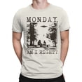 thumbnail image 2 of Monday Humor UFO and Sasquatch Men's T-shirt, 2 of 3