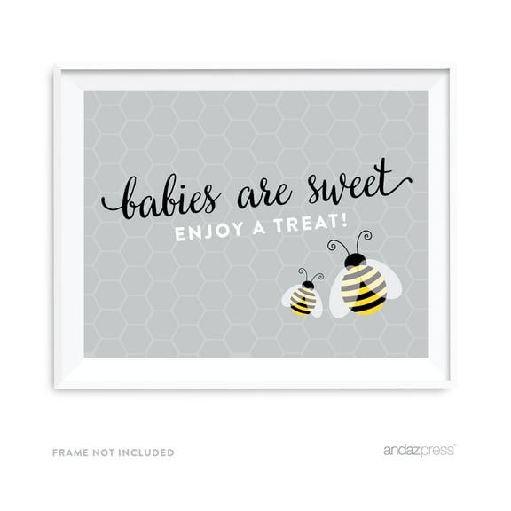Koyal Wholesale Mama to Bee Baby Shower Sign Babies Are Sweet Bumblebee Party Décor