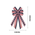 thumbnail image 2 of Patriotic American Flag Bow,4th of July Large Multi-Layer Star,Stripe Bow for Independence Day,Memorial Day Front Door,Wreaths,Holiday Party Decor, 2 of 6