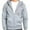 ZIPPER HOODIE - HEATHER GREY, variant on Men's Heavyweight Fleece Active Casual Cotton Long Sleeve Pullover Hooded Sweatshirt, Burgundy S, 1 Pack
