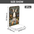 thumbnail image 2 of Wobogo Cute Easter Bunny Acrylic Bookends Clear L-Shaped Book Holder with Non-Slip Pads for Books Files Magazines CD DVD 5.4×4.1×8.1in, 2 of 6