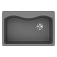 thumbnail image 3 of Elkay ELGS3322RGS0 Elkay Quartz Classic 33" x 22" x 9-1/2", Single Bowl Top Mount Sink, Greystone, 3 of 3