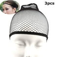 thumbnail image 7 of ELAYARD 3Pcs Stretchable Black Hairnets Mesh Wig Nets with Elastic Design for Daily Use, 7 of 7