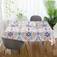 thumbnail image 3 of Yayeee Tablecloths 54" x 54" Rectangle Wrinkle Resistant Party Table Cover, Pink Mosaic Pattern, 3 of 8