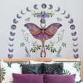 thumbnail image 6 of Flowers Wall Decals, Large Butterfly Flower Plant Bohemian Style Wall Decal Removable Floral Wall Murals Peel and Stick Colorful Flower Wall Decor Multicolored, 6 of 7
