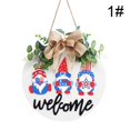 thumbnail image 2 of Señal de bienvenida Gnomo de madera para el hogar, decoración bonita para puerta delantera, placa colgante para puerta, 2 of 8