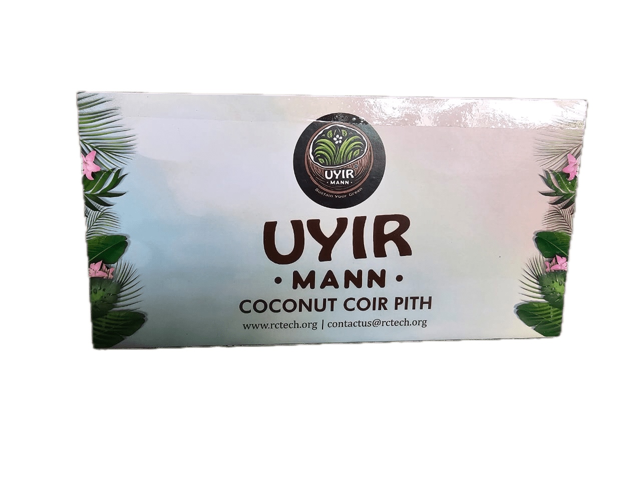 UYIR MANN Coco Coir 2 LB Brick - Premium Gardening Soil