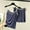 Blue, variant on V Neck Ladie's Pajamas Modal Green Cami And Shorts Set 2 Piece Solid Comfy Loungewear for Ladies