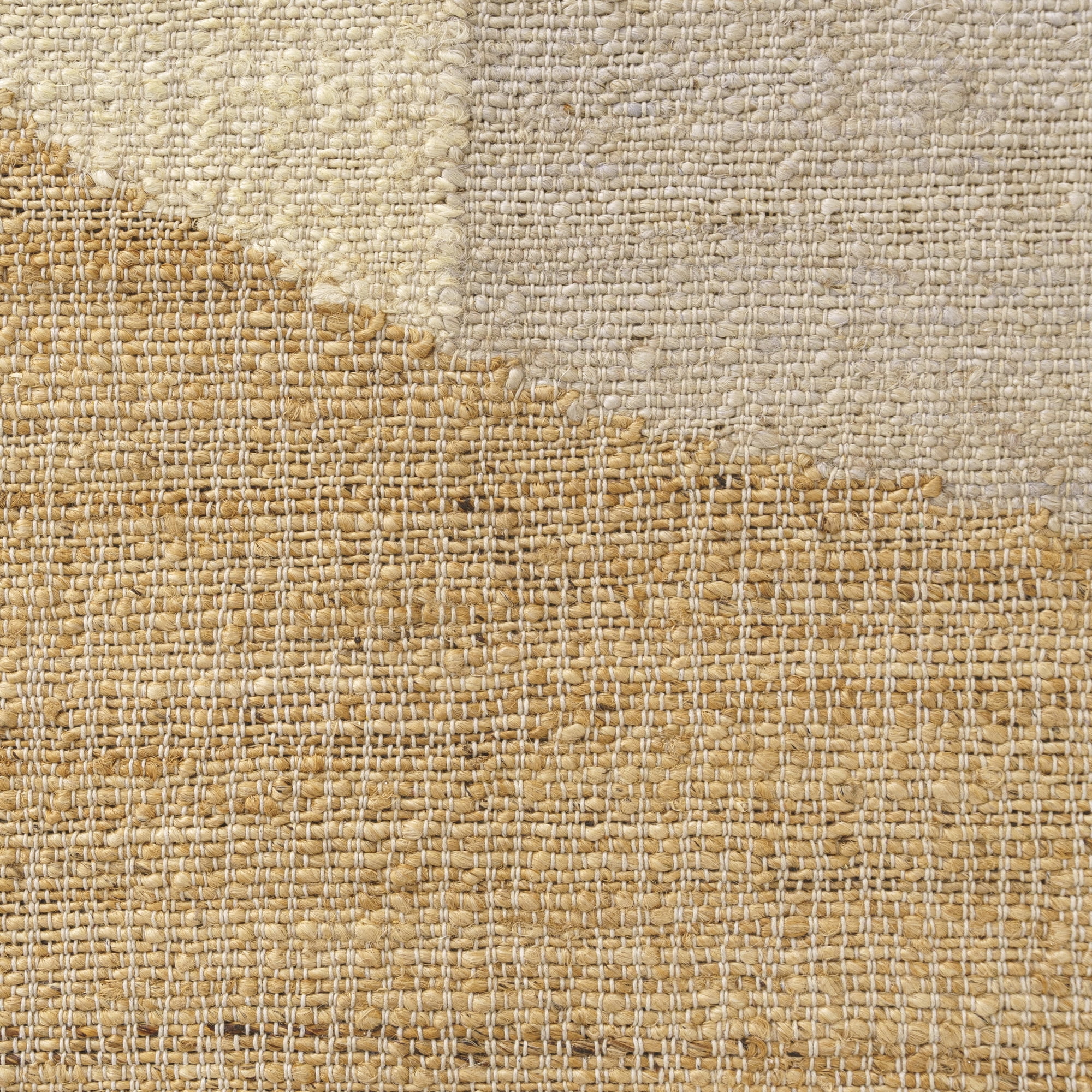 Ox Bay Chelsea Abstract Modern Hand-Woven Jute Indoor Area Rug, Natural/Ivory, 7'9" x 9'9"