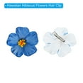 thumbnail image 3 of Uxcell Hawaiian Hibiscus Flowers Artificial Flowers Hair Clip DIY Foam Hibiscus Flower Blue 16 Pack, 3 of 6