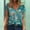 Blue, variant on Honeeladyy Clearance under 5$ Womens Floral Shirts Blouse Short Sleeve V-Neck T Shirts Summer Casual Tops Graphic Tee Vintage