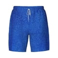 thumbnail image 4 of Lsque Mens Swim Trunks Blue Glitter Pattern - Bathing Suit Compression Liner - Beach Swim Shorts Swimwear - (S-3XL) - Stretch Quick Dry -3X-Large, 4 of 9