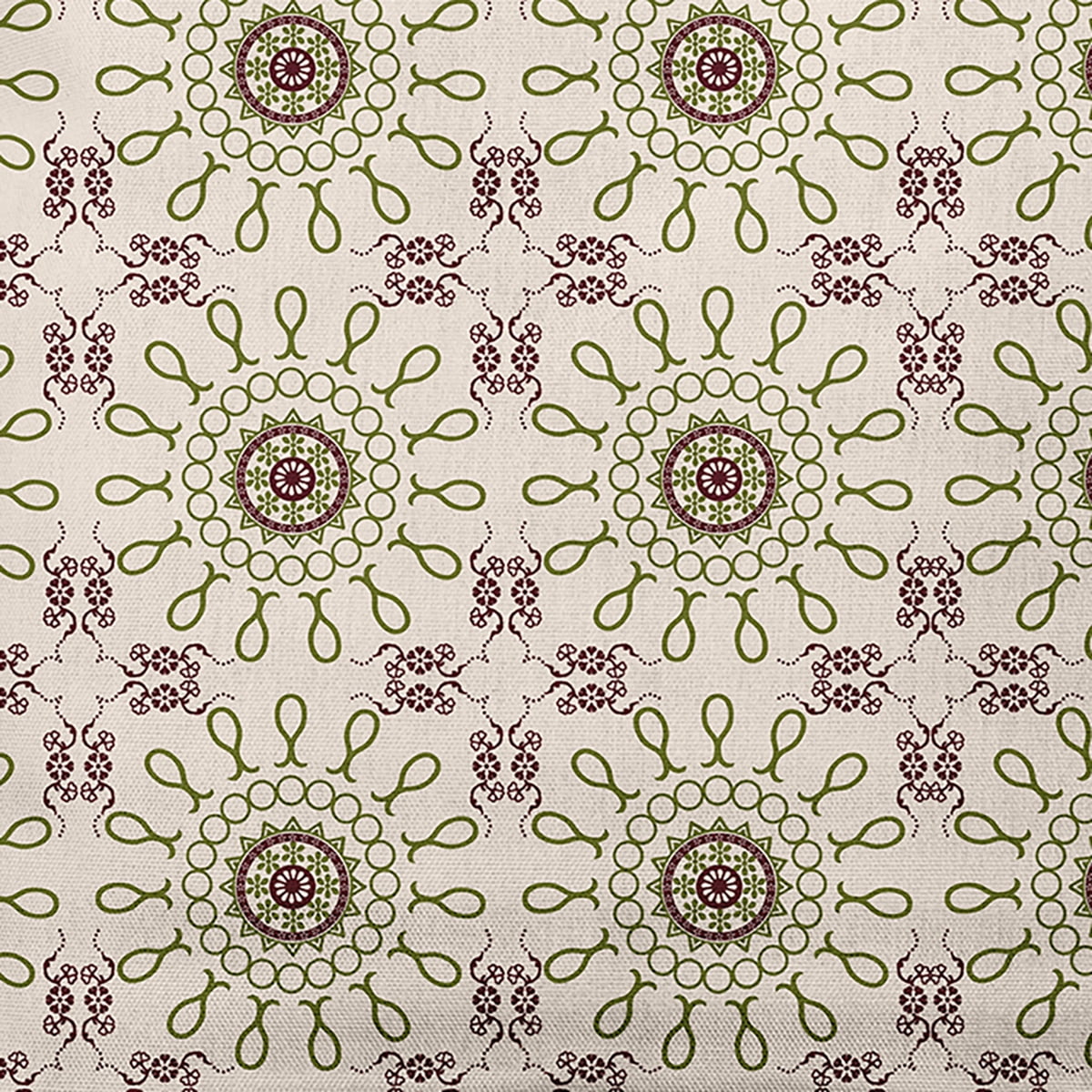 Simply Daisy 20" x 20" Sun Tile Indoor/Outdoor Polyester Throw Pillow, Olive
