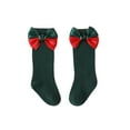 thumbnail image 3 of Baby Sweetie 2 Pairs Toddler Baby Girls Boys Christmas Socks Mid-Calf Length Socks with Bowknot Cotton Winter Cute Socks, 3 of 10