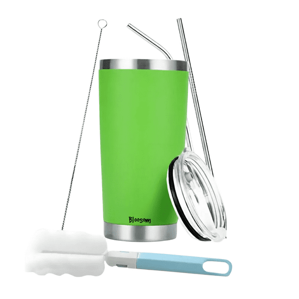 Vaso Térmico Bloosom Portátil De Acero Inoxidable 20oz Con Calor/frí Verde