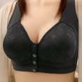 thumbnail image 3 of Wdfiry Front-Closing Wirefree Bras for Women Solid Breathable Gathering Push Up Everyday Bras Soft Support Full Coverage Bras, 3 of 3
