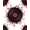 Black Red, Pattern 15, variant on ODIKA Music Retro Note Record Album Round Repeating Circle Movie Vinyl Stain Resistant Low Profile for Dorm Room, Small Living Apartment