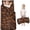 Camo and Deer Brown Pattern, variant on Camo and Oak Grey Pattern Teens Toddler Nap Mat with Pillow, Sleeping Mat Bag for Preschool Daycare 59"x22"