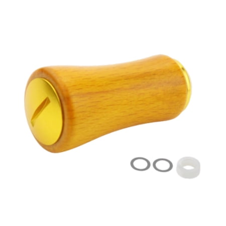Wswqop Fishing Reel Handle Knob Easy to Install Spare Parts Lightweight Replacement Gold