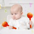 thumbnail image 2 of KOYPTL Maracas for Baby Set of 2,Plastic Sand Sinker,Musical Instrument for Babies Shaker Toy,Gifts for Soothing Toddlers Shower Christmas Stocking Stuffers(7.5 inches), 2 of 6
