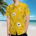 thumbnail image 5 of High Quality Hawaiian Shirts for Men Short Sleeve Aloha Beach Shirt Floral Summer Casual Button Down Shirts Blouses 375KCG, 5 of 7
