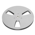 thumbnail image 1 of Universal 1/4 7 Inch Aluminum Alloy Empty Take-up Reel 3 Open Holes Recording Machine Replacement Part Silver, 1 of 4