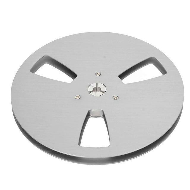 Universal 1/4 7 Inch Aluminum Alloy Empty Take-up Reel 3 Open Holes Recording Machine Replacement Part Silver