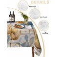 thumbnail image 5 of Blue Yellow Tulips Suqare Tablecloth - 54 x 54 Inch, Retro Farmhouse Flower Barn Doors Wooden Waterproof & StainResistant Tablecloth, Washable Oil-proof Table Cover for Dining/Party/Wedding/Buffet, 5 of 9