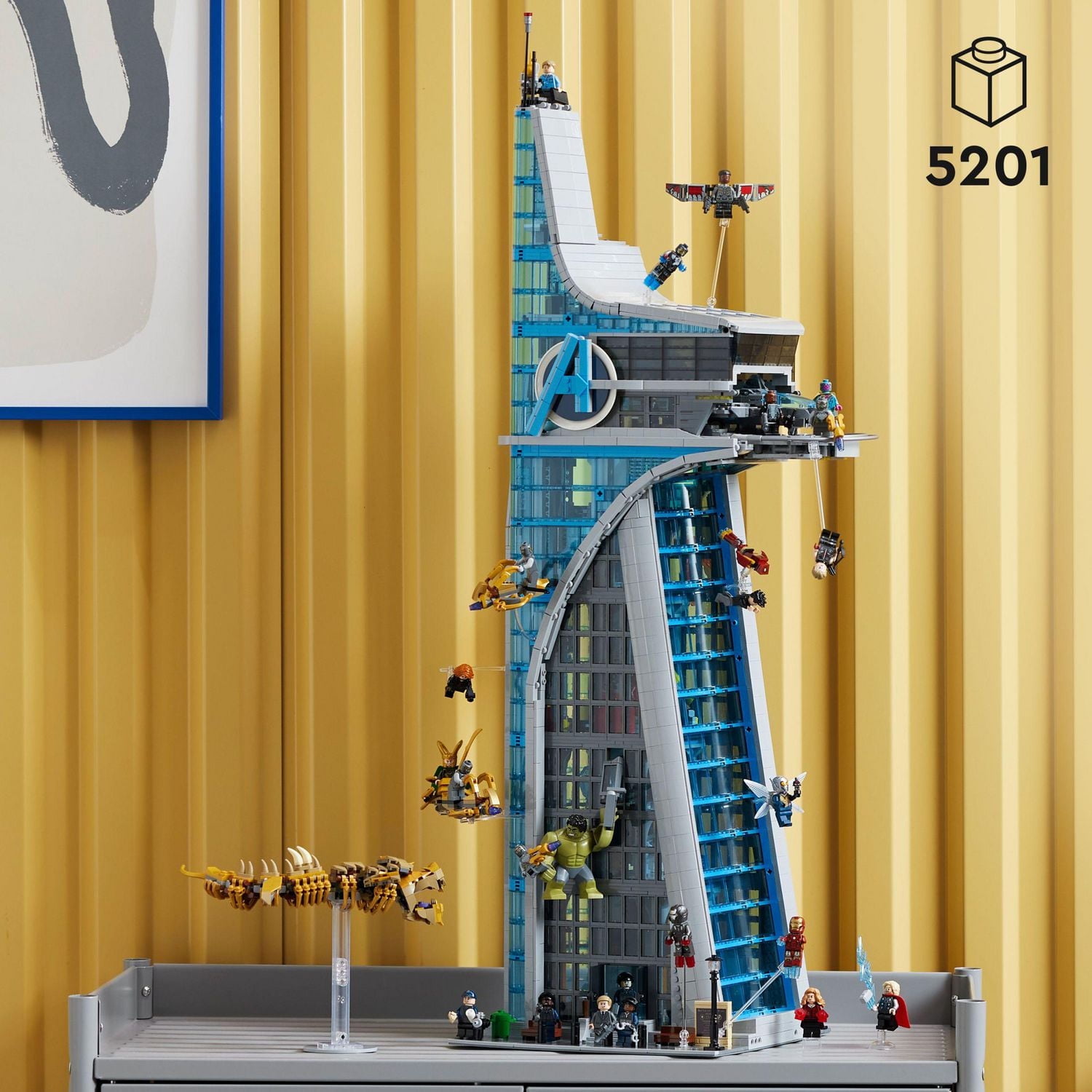 LEGO Marvel Avengers Tower Building Kit, Detailed Recreation of the Iconic HQ Featuring Classic Movie Scenes, 31 Figures and Authentic Accessories, Gift for Marvel Fans and Model-Makers, 76269